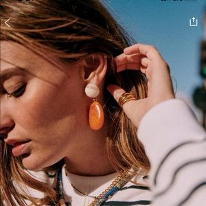 Sezane Lila Earrings Orange Multi